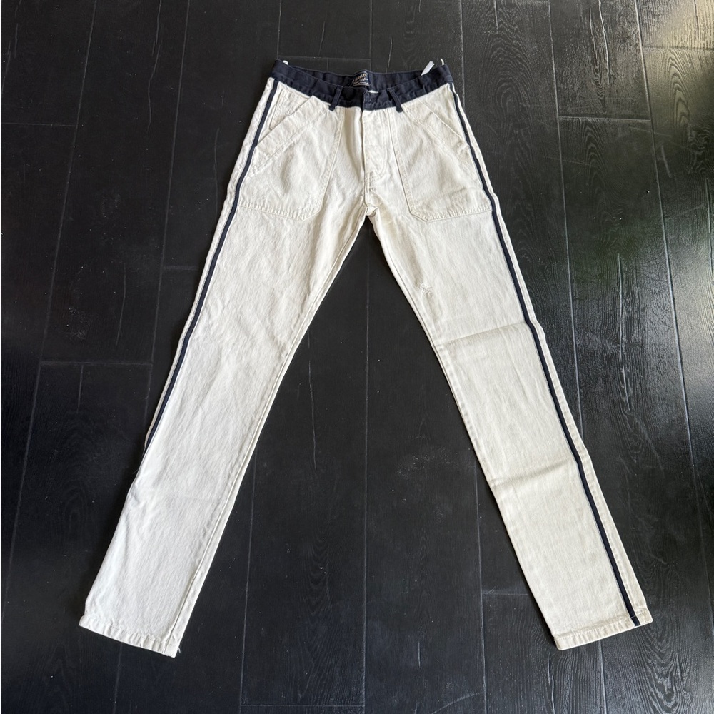 Zara Black and Beige Jeans